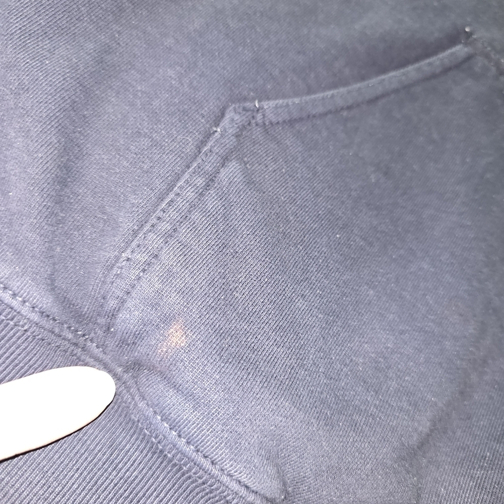 Brandy Melville BAY AREA Logo Navy Hoodie Sweatshirt One Size OS Oversize M L XL - Picture 5 of 9